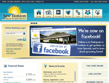 Tablet Screenshot of newhorizonfcu.com